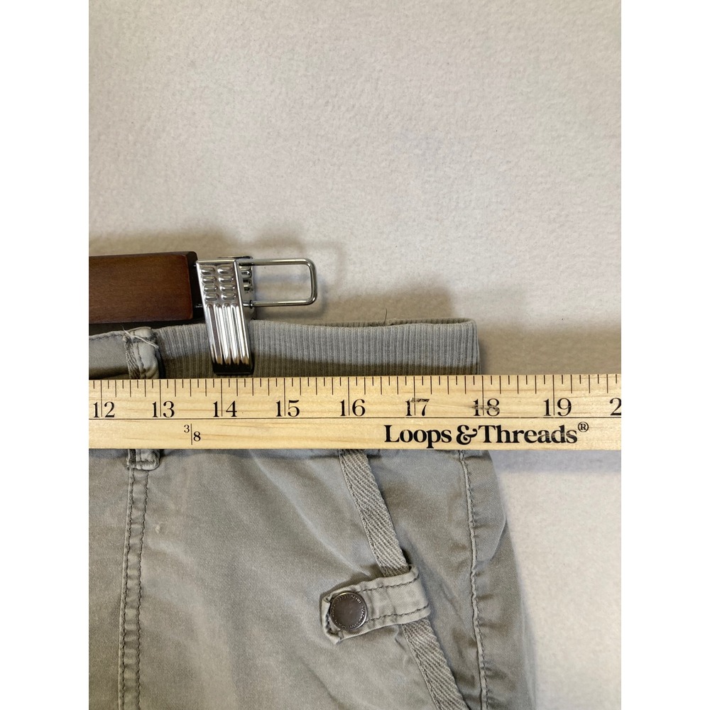 Utility Sonoma Goods For Life Womens 12 Gray Ribbed Waist Cargo Shorts - Picture 6 of 9